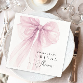 Guardanapo De Papel Chá de Bebê de Noiva Arco de Aquarela Rosa