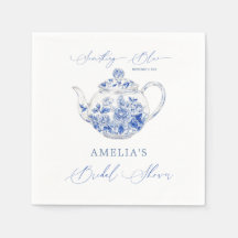 Chá de Bebê de Noiva Toalete Azul