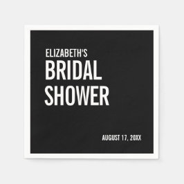 Guardanapo De Papel Chá de Bebê de Tipografia Simples