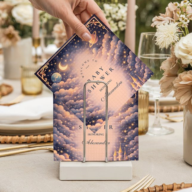 Guardanapo De Papel Chá de Bebê do Castelo Espacial (Criador carregado)