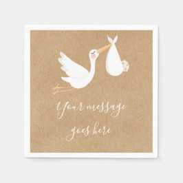 Guardanapo De Papel Chá de Bebê do Cegonha de Entrega Especial / Sprin