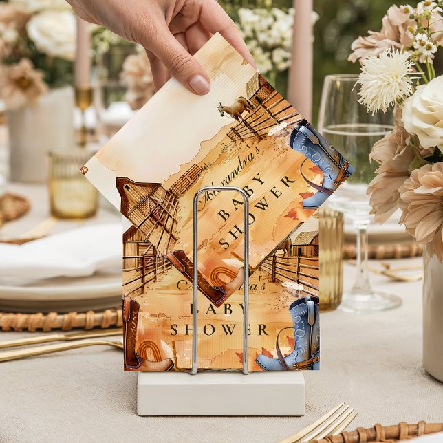 Guardanapo De Papel Chá de Bebê do Cowboy do Oeste Selvagem (Criador carregado)