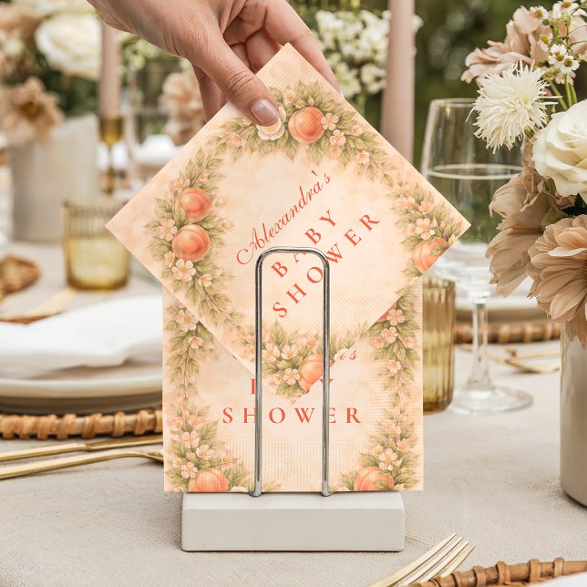 Guardanapo De Papel Chá de Bebê do Doce Pomar de Pêssego (Criador carregado)