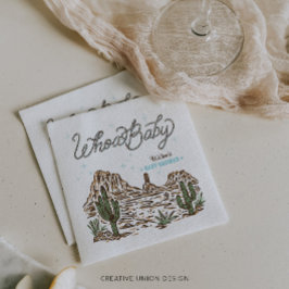 Guardanapo De Papel Chá de Bebê do Menino Caubói do Oeste