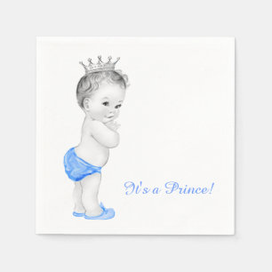 Guardanapo De Papel Chá de Bebê do Príncipe Azul Doce