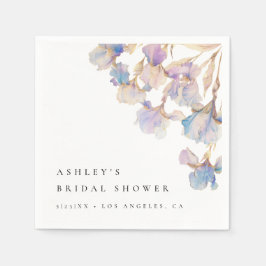 Guardanapo De Papel Chá de Bebê Elegante Iris Nupcial