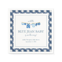 Chá de Bebê em Jeans Azul