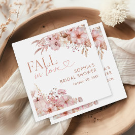 Guardanapo De Papel Chá de Bebê Floral de Abóbora Boho Outono