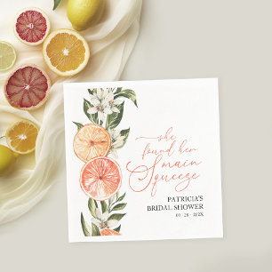 Guardanapo De Papel Chá de Bebê Floral de Citros de Verão