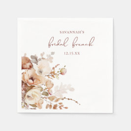 Guardanapo De Papel Chá de Bebê Floral Rosa Elegante e Aconchegante