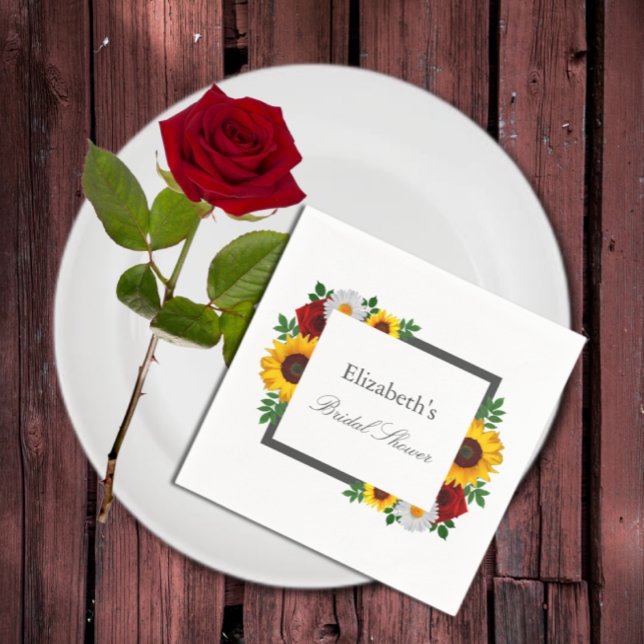 Guardanapo De Papel Chá de Bebê Floral Tradicional (Criador carregado)