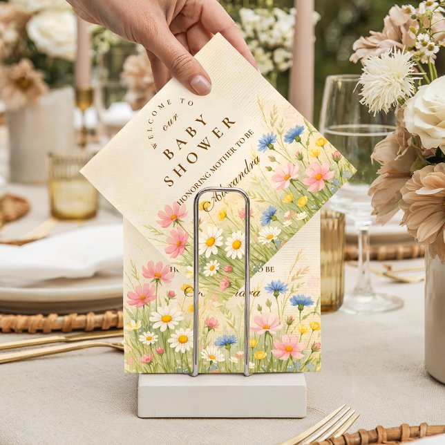 Guardanapo De Papel Chá de Bebê Meadow Gold Flor Silvestre (Criador carregado)