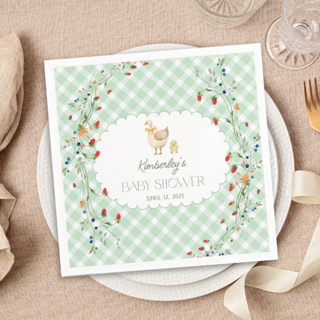 Guardanapo De Papel Chá de Bebê Neutro Little Silly Goose (Criador carregado)