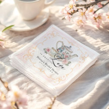 Chá de Bebê "O Amor Está no Ar" – Floral Vintage