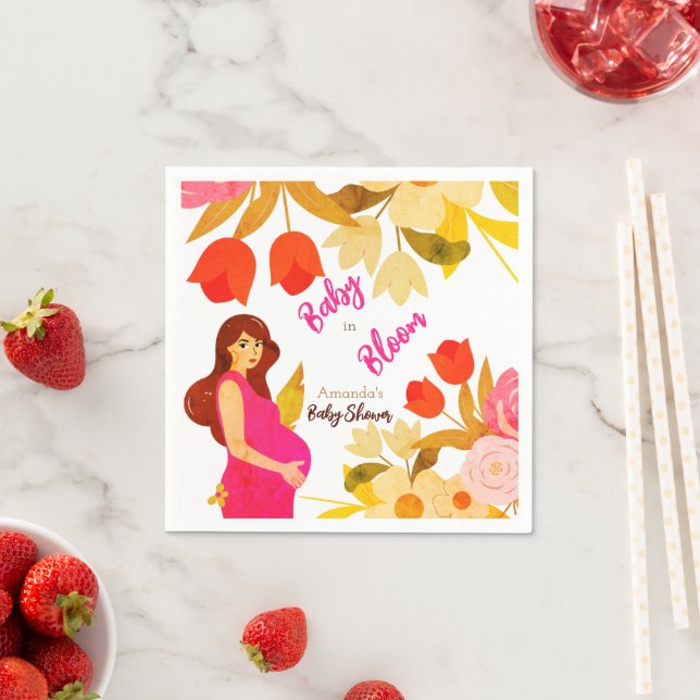 Guardanapo De Papel Chá de Bebê para Mãe Grávida (Insitu)