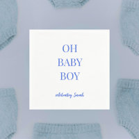 Chá de Bebê Personalizado Azul Real Menino