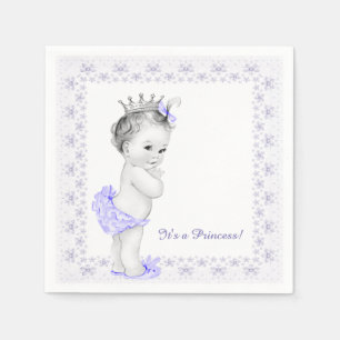 Guardanapo De Papel Chá de Bebê Princesa Roxo Lavanda