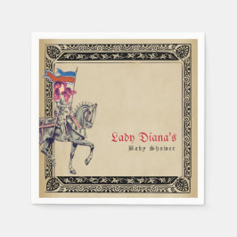 Guardanapo De Papel Chá de Bebê Renascença Medieval Cavaleiro Renfaire