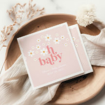 Chá de Bebê Retro Daisy Rosa Boho