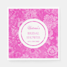 Chá de Bebê Rosa com Flores Vitorianas