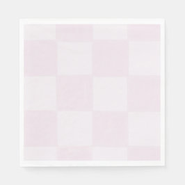 Guardanapo De Papel Chá de Bebê Rosa Xadrez Moderno Fofo