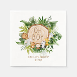 Guardanapo De Papel Chá de Bebê Safari Selgle