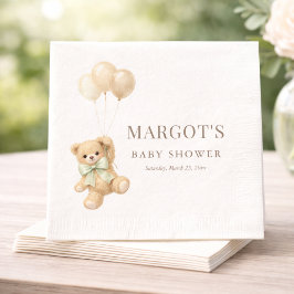 Guardanapo De Papel Chá de Bebê Simple Modern Mal Podemos Esperar