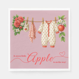 Guardanapo De Papel Chá de Bebê Sweet Little Apple | Bebê Rústico de O