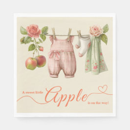 Guardanapo De Papel Chá de Bebê Sweet Little Apple | Chá de Bebê Rústi