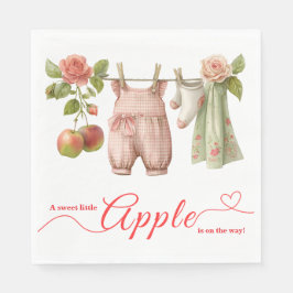Guardanapo De Papel Chá de Bebê Sweet Little Apple | Chá de Bebê Rústi