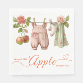 Guardanapo De Papel Chá de Bebê Sweet Little Apple | Chá de Bebê Rústi