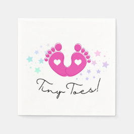 Guardanapo De Papel Chá de Bebê Tiny Toes