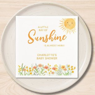 Guardanapo De Papel Chá de Bebê Um Pequeno Raio de Sol