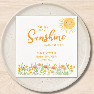Guardanapo De Papel Chá de Bebê Um Pequeno Raio de Sol