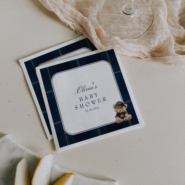 Guardanapo De Papel Chá de Bebê Urso Polo Teddy (Criador carregado)
