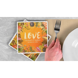 Guardanapo De Papel Chá de casamento Cair Mapeando Deixa Pumpkin Giras