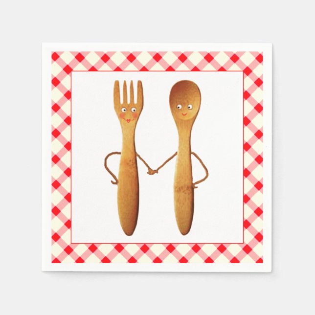 Guardanapo De Papel Chá de casamento churrasco (Frente)