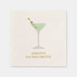 Guardanapo De Papel Chá de casamento Martini Cocktail ou Bachelorette