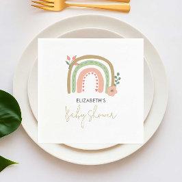 Guardanapo De Papel Chá de fraldas Arco-Íris Cores Mudadas Coroa Terra