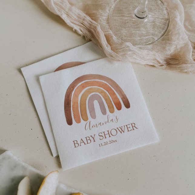 Guardanapo De Papel Chá de fraldas Arco-Íris de Toner Terrestre Aquare (Criador carregado)