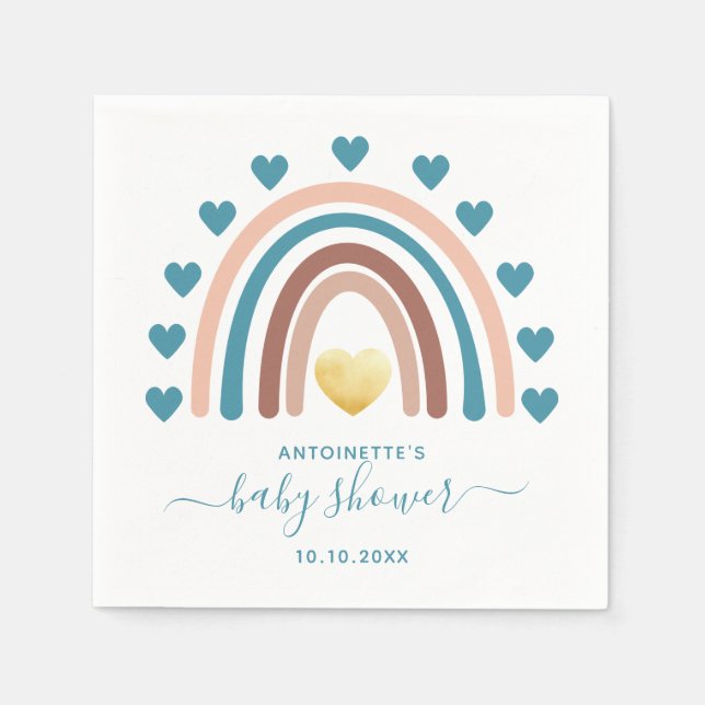 Guardanapo De Papel Chá de fraldas arco-íris Napkins (Frente)