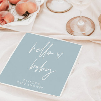 Guardanapo De Papel Chá de fraldas Azul Papel Napkin Decinto Boho