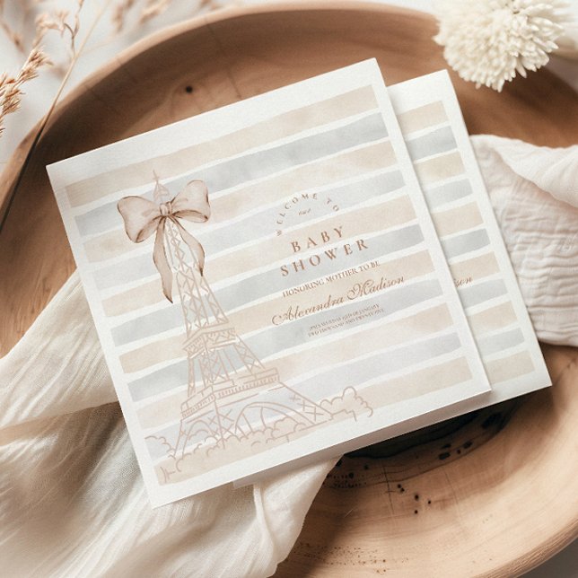 Guardanapo De Papel Chá de fraldas Beige Arco Bonjour Bebe (Criador carregado)