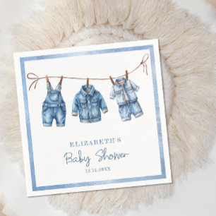 Guardanapo De Papel Chá de fraldas Blue Jean Baby Denim Boy