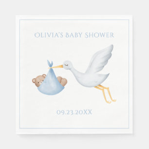 Guardanapo De Papel Chá de fraldas Blue Stork Boy