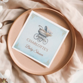 Guardanapo De Papel Chá de fraldas Blue Vintage Classic Boy