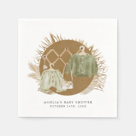 Guardanapo De Papel Chá de fraldas Boho Florals