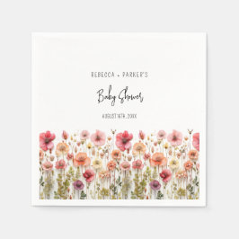 Guardanapo De Papel Chá de fraldas Boho fresco Flores