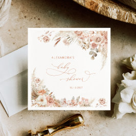 Guardanapo De Papel Chá de fraldas Boho Pampas Grass