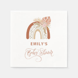 Guardanapo De Papel Chá de fraldas Boho Rainbow